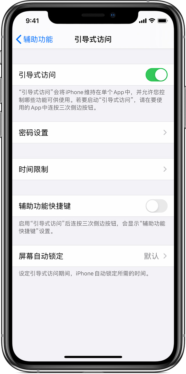 察布查尔苹果手机维修分享如何在 iPhone 上退出引导式访问 