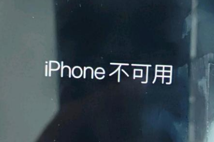 察布查尔苹果服务网点分享锁屏界面显示“iPhone 不可用”如何解决 