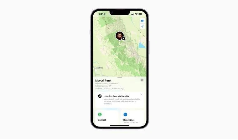 察布查尔苹果14维修分享iPhone14系列中 FindMy功能通过卫星分享位置方法教程 